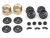 CS-8 Steel 1.2in Beadlock Wheels Black 2pr
