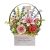 Graceful Wood Flower Basket DIY 3D