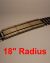 18in Radius Wooden Crossing