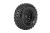 CR-Uphill 1/18-1/24 Soft Tire / Black Rim 7mm Hex