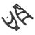 Rear Right Extended A-Arm Set Revo / Summit Black