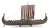 Oseberg Viking Ship 1/25