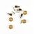 12mm Hex Adapters Brass 6mm OS w/ Extenders 4pk