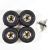 Crawler Tires Mtd Alu 1.0 Beadlock Gold Wheels 4pk