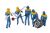 Mechanic Figures Blue/Yellow 5pc