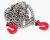Metal Drag Chain w/ Tow Hooks Red