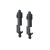 Shock Set 11mm Bore 87mm L Oil 500cst pr