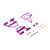 Desert Truck Body Roll Cage Set Purple
