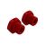Alu 17mm Wheel Hexes Red pr