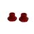 Aluminum Wheel Hex 17mm Red pr