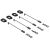 Body Clip Retainers 1/5 Black 4pc