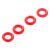 O-Ring P-3 3.5x1.9mm Red 4pk