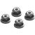 Flanged Locknut M4 4pk