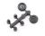 3/8in Micro Tail  Wheels W/Retainers