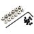 1/16 Plated Brass Dura Collars 12/pkg