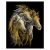 Gold Foil Horses