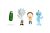 Rick & Morty 2.5in Metalfigs 4pk