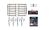 Double Lamp Post Street Lights Value Pack HO