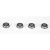 6x12mm Flanged Ball Bearings 4pk