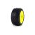 Prism Carpet Tires Micro-T Set of 4 Mounted Yellow