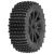 Gladiator AT 1/8 Buggy Tires Mtd on Mach 10 Black 17mm Wheels pr
