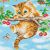Cherry Kitten 30 x 30cm Crystal Art Kit