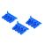 HD Rod Ends 4-40 12pk Blue