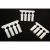 HD 4-40 Rod Ends White 12pk