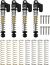 Alu Threaded Tele Shock for SCX24 2pr