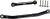Steering Rods Black Aluminum SCX24