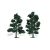 Dark Green Realistic Trees 6-7in