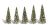 Classic Conifers Snow Dusted 2-3.5in