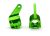 Steering Blocks Alum Green