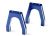 Alu Servo Mounts Blue