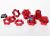 Alum Wheel Hubs Splined 17mm Red