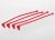 Body Clip Retainer Red 4pc
