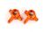 Steering Blocks Alum L&R Orange