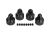 Aluminum GTX Shock Caps 4pk