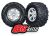 Tires Mtd for X-Maxx Chrome Wheels pr