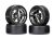Drift Tires Mtd Black Chrome Set of 4