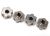 Steel Wheel Hex Hubs 4pk