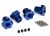 Wheel Hubs 17mm Splined Blue 4pk
