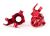Steering Blocks Alu Red pr