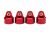 Shock Caps for GT-Maxx Red Aluminum 4pk