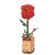 3D Wood ROWOOD Red Rose