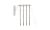 Utility Poles Single Crossbar 4pk N