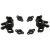 Axle Carriers TRA 1/16 Black pr