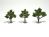 Light Green Realistic Trees 3-4in