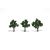 Medium Green Realistic Trees 3-4in