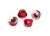 Flanged Nylock Nuts 5mm Red 4pk
